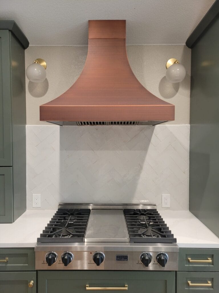 Range hood and lights